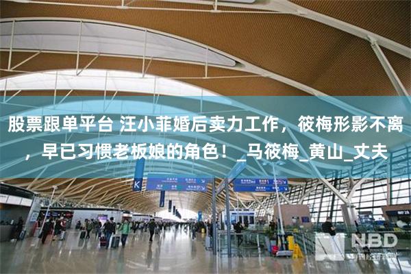 股票跟单平台 汪小菲婚后卖力工作,筱梅形影不离,早已习惯老板娘的角色!_马筱梅_黄山_丈夫