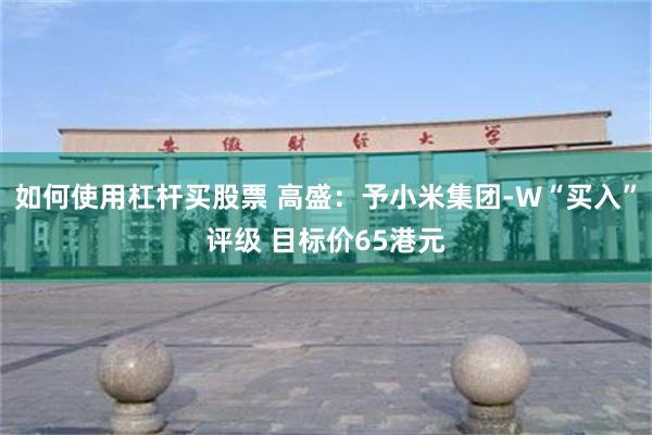 如何使用杠杆买股票 高盛:予小米集团-W“买入”评级 目标价65港元