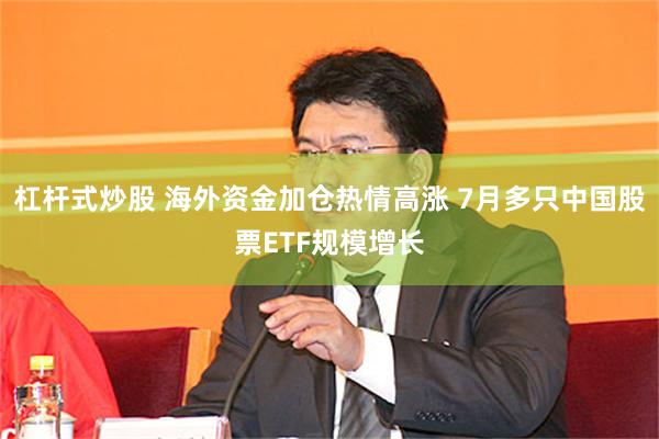 杠杆式炒股 海外资金加仓热情高涨 7月多只中国股票ETF规模增长