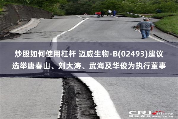 炒股如何使用杠杆 迈威生物-B(02493)建议选举唐春山、刘大涛、武海及华俊为执行董事