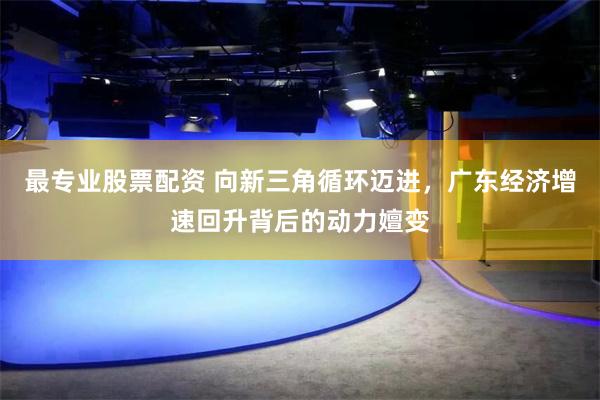 最专业股票配资 向新三角循环迈进，广东经济增速回升背后的动力嬗变
