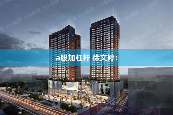 a股加杠杆 徐文婷：